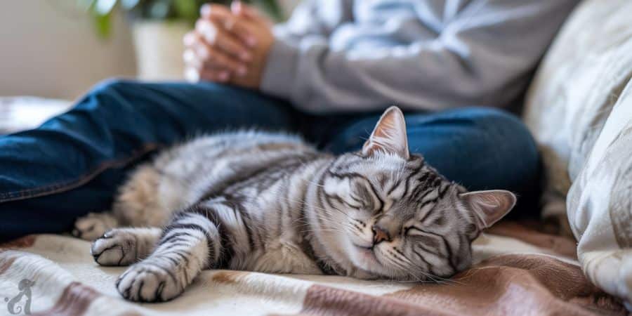 Why Does My Cat Sleep Between My Legs? 9 Proven Reasons!