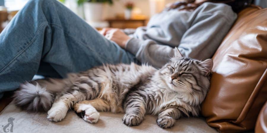 Why Does My Cat Sleep Between My Legs? 9 Proven Reasons!