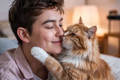 Why does my cat bite my nose?